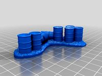 Oil Drum Barricades for 28mm Gaming by rbross
