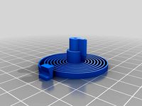 ABS printable Escapement Spring for 3D printed mechanical Clock with Anchor Escapement by piercet