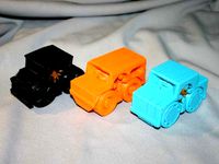 Rubber Band Powered Car Collection by onepointdiy