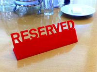 Table Reserved sign by francfalco
