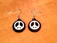 Peace Sign Earrings by KenR