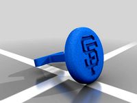 San Francisco Giants Logo Cufflinks by go3dprint