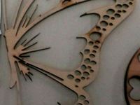 Butterfly - Two parts or just one look nice raw or painted  by sweddle