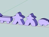 Plain accessory Carcassonne pieces-fixed models by dege13