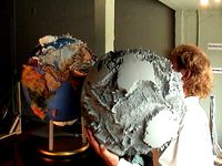 Land Globe 200x in 500,000 Facets by GlobeMaker