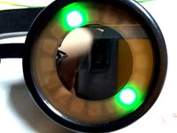 Adafruit Goggle neopixel bezel and backing disc washer by Microtrol