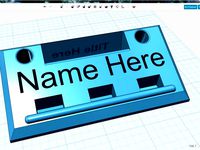 Name Plate, Cell phone and pen holder by resago