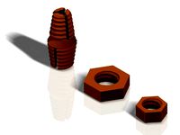 Improved 5mm to 3/8" z-Axis Coupling for Printrbot Plus by fazzy