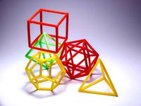 Platonic solids - frame set by piuLAB