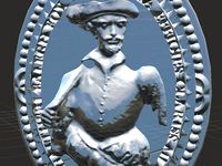 Sir Walter Raleigh - Cameo Brooch by onebitpixel