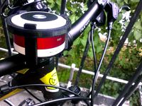 Bike handlebar mount for music devices by ylvov