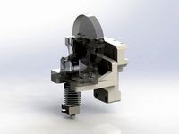 Prusa i3 X Carriage Adapter for Greg's Wade Extruder by Cyrrus