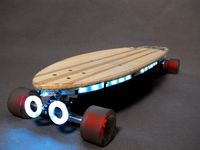 Trinket NeoPixel LED Longboard by adafruit
