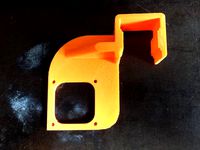 Fan duct/nozzle frame mounting Clip for K8200 / 3Drag by borsti87