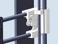 Reprap Prusa i3 Rework - X END IDLER - With belt tensioner by ramkam