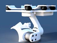 MotorPixie 3D Gimbal for DJI Phantom 2 Vision - Discontinued by Motorpixiegimbals