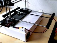 Robo3D Y-axis smooth rod upgrade for stock bed by Stargrove1