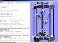 Delta printer work in progress by PolyVinalDistillate