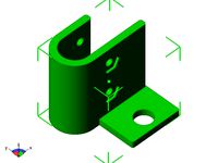 Limit switch support for Enlarged Rostock - 12 mm shaft by zoltan