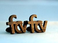 Typeface cufflinks by mele