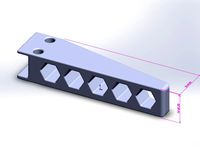 Tricopter Landing Gear - 12mm Wooden Booms by titaniumfish