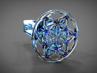 Seed of Life - Trailer Hitch Decoration by spabbarter