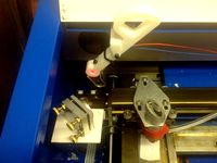 Modified laser pointer holder for K40 laser cutter by jasonharper