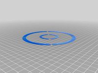 Circular Printbed Calibration Pattern v2 by frontier204