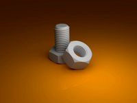 M8 nut and bolt by Skizzors
