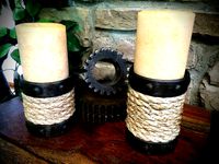 rope candle holder by Mrcleanr6