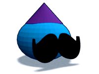 mustache man  by lordcompton