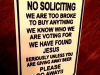 No Soliciting Sign by Jerrill