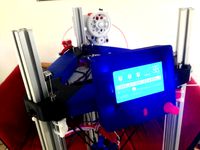 Adjustable LCD Graphic Display Mount for 3DR Simple by darco