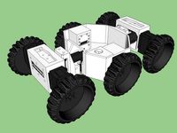 Open Academic Robot Kit: The Six-Wheeled Wonder - a 6 Wheel Drive robot platform using Dynamixel AX-12A servos by RaymondSheh