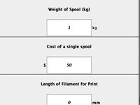 3d Print Cost Calculator by jimmy_chch