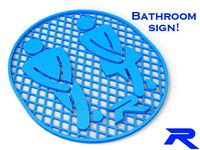 Bathroom Sign by ROBO3D