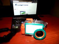 Casio Exilim underwater case flash difuser by Ivanling