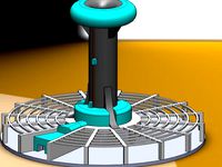Mars Base Solar Chimney by majorsnow