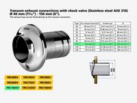 Replacement part for Vetus TRC100SV - stainless steel transom exhaust connection 4" by darude