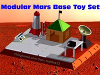 Modular Mars Base Toy - 3D Printable by toddie123