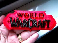 WoW Logo Keychain by hebrown