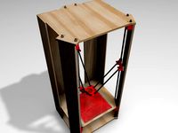 Rostock Plywood Parts Bottom & Top Plates by gustofusion