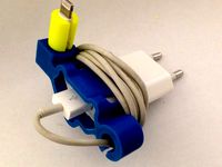 Universal Iphone Chargedock for Euro-Plug with inserts for Lightning and 30-Pin Cable by e-nozzel