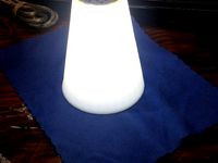 glowing lampshade for 1 inch round  led light by Sixdollaftlong