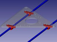 JPT's Low Profile Y-Carriage for Igus KSTM-08 Bearings on MendelMax 1.5 by JPT