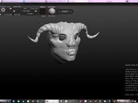 Female Demon Head by mitko300589