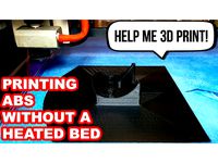 Printing ABS Without A Heated Bed  by macdaddy