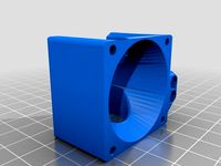 E3D 40mm fan mount with part fan mount by McSquid