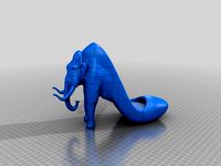 Split Mammoth High-Heel Shoe Puzzle / Large Print by David_Mussaffi