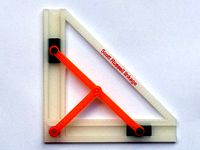 Scott Russell linkage. Turn linear motion through 90 degrees. by mgg942